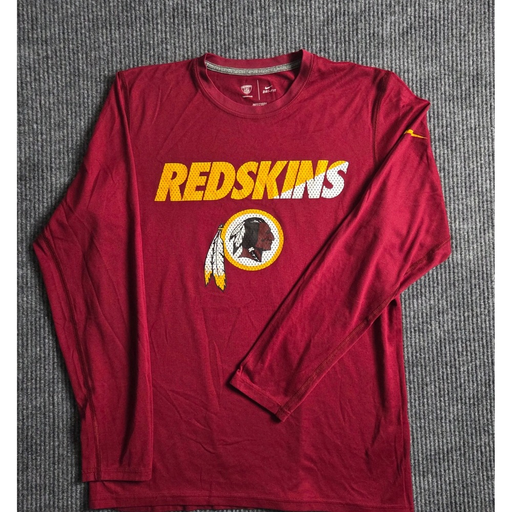 Nike Dri-Fit VINTAGE Washington Redskins NFL Long Sleeve Training  Shirt Men's M